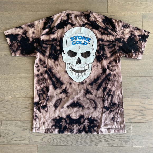 AUSTIN ☠️ 3:16 W.W.E. (AUTHENTIC) Throwback Style Hand Bleach Dyed - Picture 2 of 3